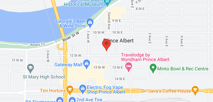 map of 1125 Central AVE